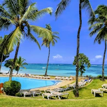 Blick auf die Küste von Mombasa