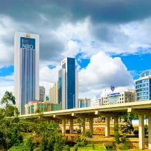 Bild von der Innenstadt von Nairobi, Kenia